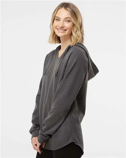 Independent Trading Co. Prm2500 Women’s Lightweight California Wave Wash Hooded Sweatshirt - Shadow