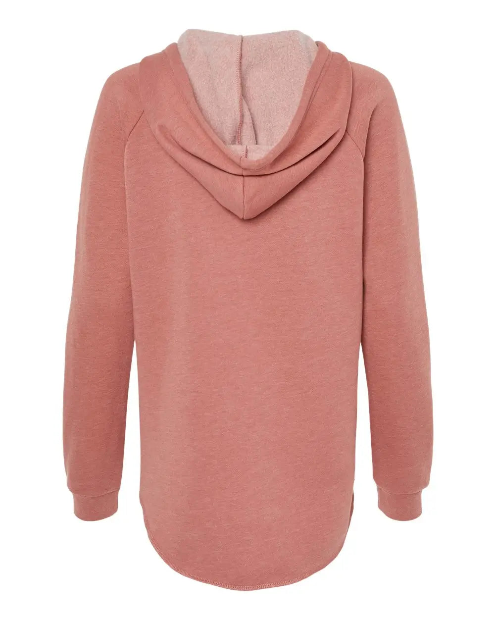 Independent Trading Co. Prm2500 Women’s Lightweight California Wave Wash Hooded Sweatshirt - Dusty Rose