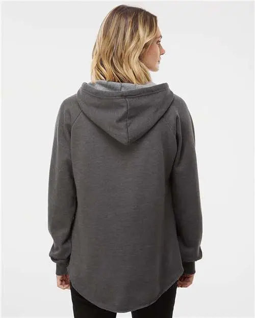 Independent Trading Co. Prm2500 Women’s Lightweight California Wave Wash Hooded Sweatshirt - Shadow