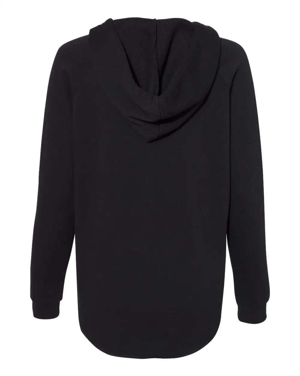 Independent Trading Co. Prm2500 Women’s Lightweight California Wave Wash Hooded Sweatshirt - Black
