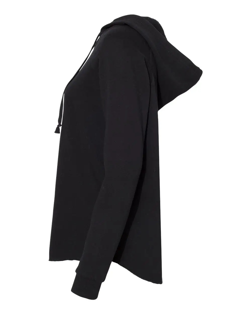 Independent Trading Co. Prm2500 Women’s Lightweight California Wave Wash Hooded Sweatshirt - Black