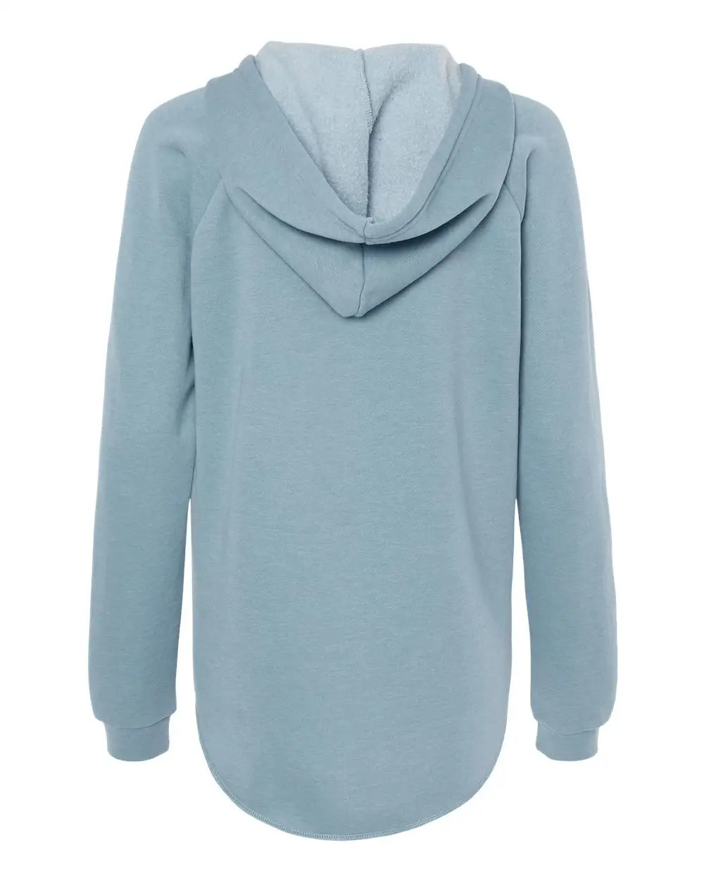 Independent Trading Co. Prm2500 Women’s Lightweight California Wave Wash Hooded Sweatshirt - Misty Blue