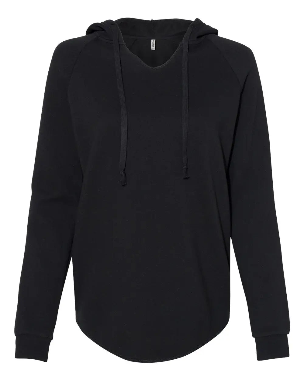 Independent Trading Co. Prm2500 Women’s Lightweight California Wave Wash Hooded Sweatshirt - Black - Xs