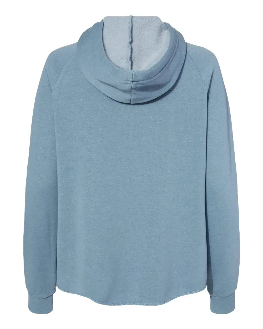 Independent Trading Co. Prm2500z Women’s California Wave Wash Full-zip Hooded Sweatshirt - Misty Blue - Xs