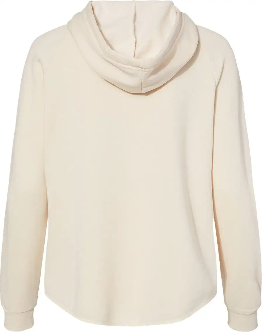 Independent Trading Co. Prm2500z Women’s California Wave Wash Full-zip Hooded Sweatshirt - Bone