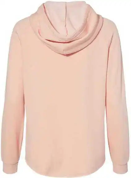 Independent Trading co Prm2500z Women’s California Wave Wash Full Zip Hooded Sweatshirt Blush