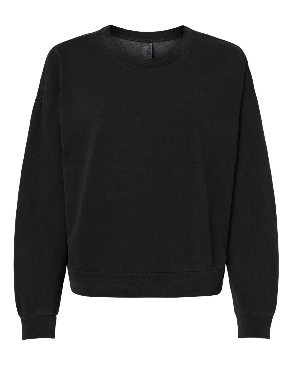 Independent Trading Co. Prm2700 Women’s California Wave Wash Sunday Crewneck Sweatshirt - Black