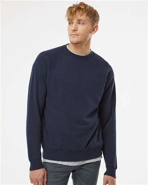Independent Trading Co. Prm30sbc Special Blend Crewneck Raglan Sweatshirt - Classic Navy