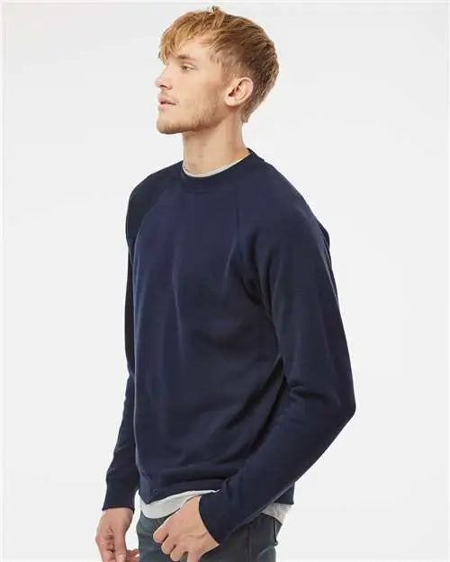 Independent Trading Co. Prm30sbc Special Blend Crewneck Raglan Sweatshirt - Classic Navy