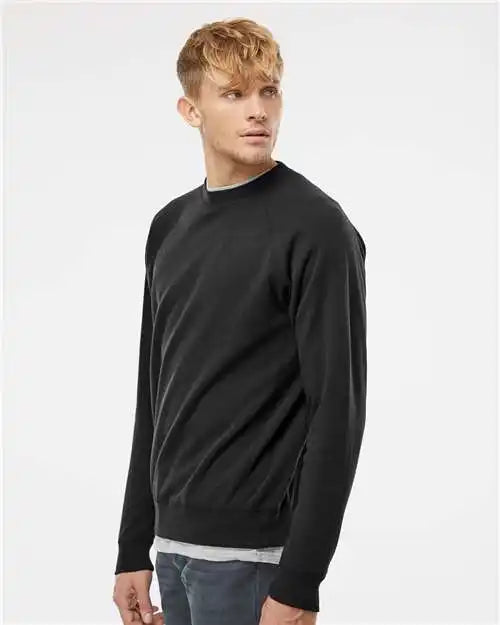Independent Trading Co. Prm30sbc Special Blend Crewneck Raglan Sweatshirt - Black