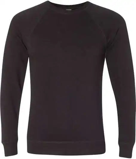 Independent Trading co Prm30sbc Unisex Special Blend Raglan Sweatshirt - Black