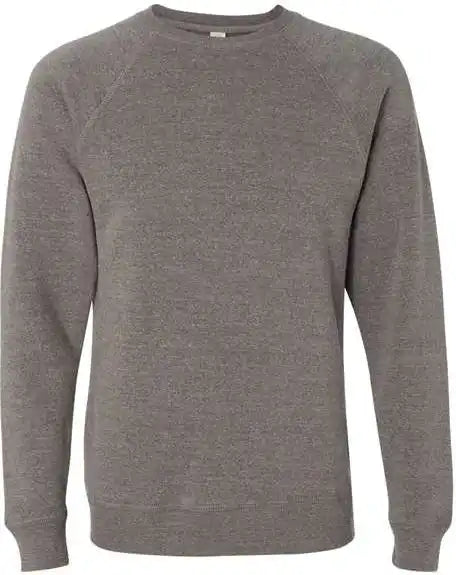 Independent Trading co Prm30sbc Unisex Special Blend Raglan Sweatshirt Nickel