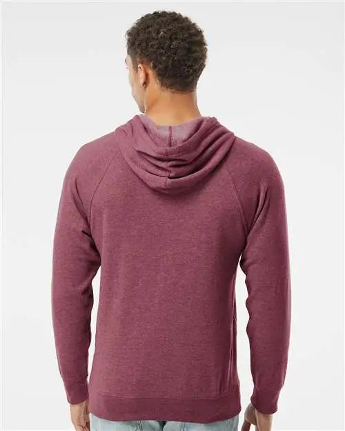Independent Trading Co. Prm33sbp Special Blend Raglan Hooded Sweatshirt - Crimson