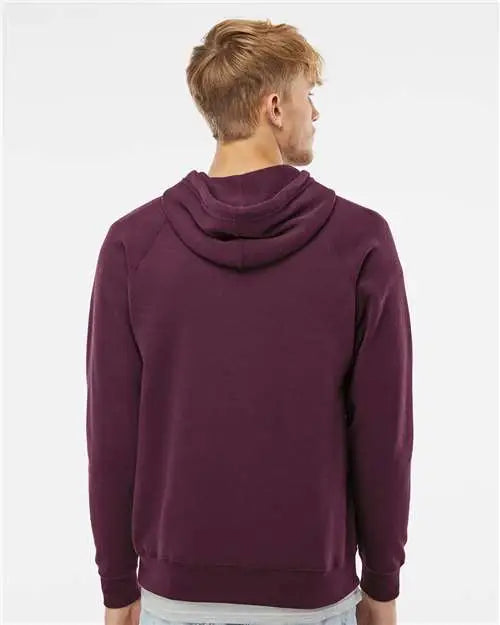 Independent Trading Co. Prm33sbp Special Blend Raglan Hooded Sweatshirt - Maroon