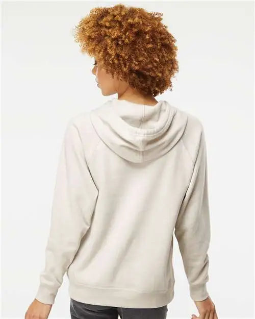 Independent Trading Co. Prm33sbp Special Blend Raglan Hooded Sweatshirt - Stone Heather