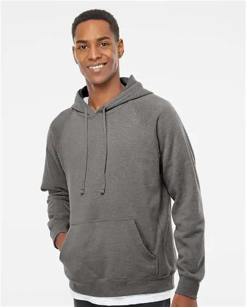 Independent Trading Co. Prm33sbp Special Blend Raglan Hooded Sweatshirt - Nickel