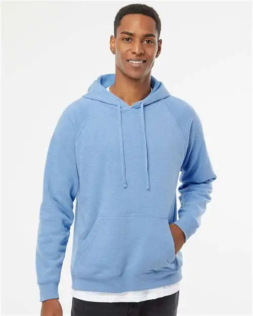 Independent Trading Co. Prm33sbp Special Blend Raglan Hooded Sweatshirt - Pacific