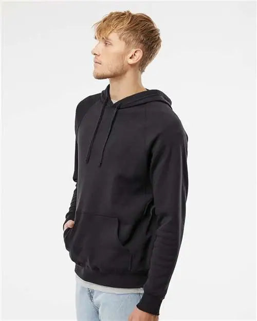 Independent Trading Co. Prm33sbp Special Blend Raglan Hooded Sweatshirt - Black