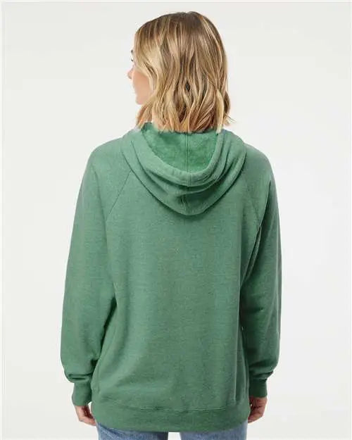 Independent Trading Co. Prm33sbp Special Blend Raglan Hooded Sweatshirt - Sea Green