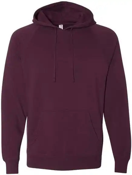 Independent Trading co Prm33sbp Unisex Special Blend Raglan Hooded Sweatshirt - Maroon