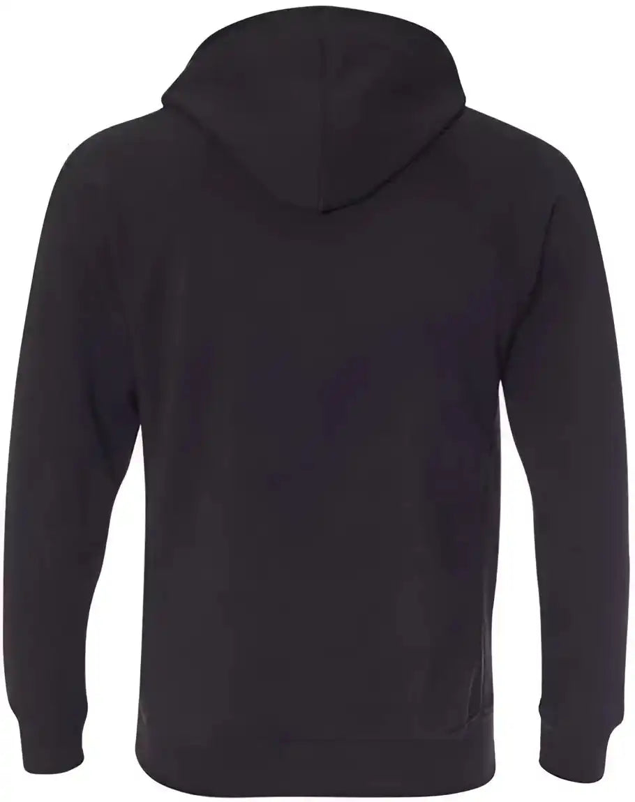 Independent Trading co Prm33sbp Unisex Special Blend Raglan Hooded Sweatshirt Black