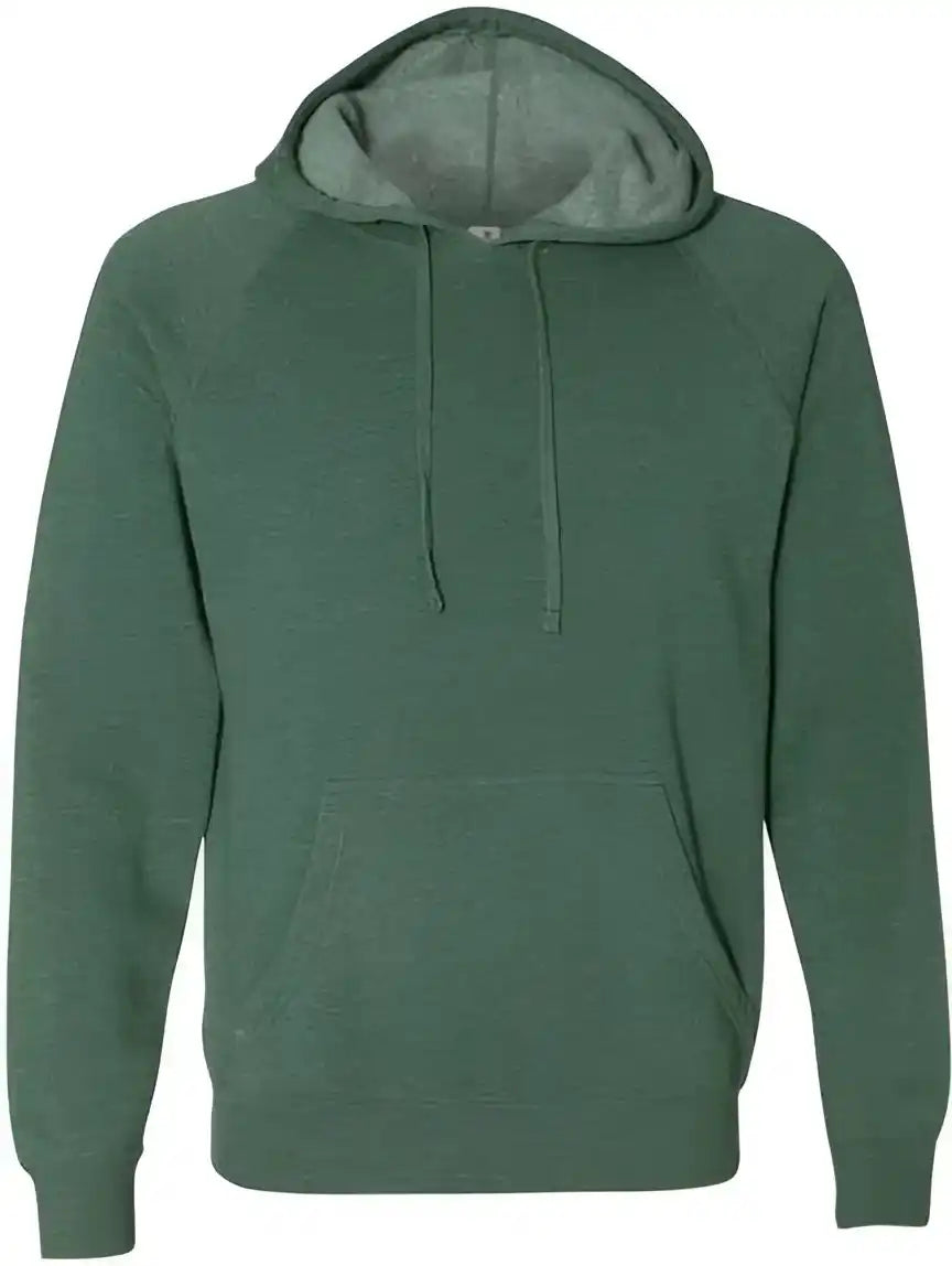 Independent Trading co Prm33sbp Unisex Special Blend Raglan Hooded Sweatshirt Moss