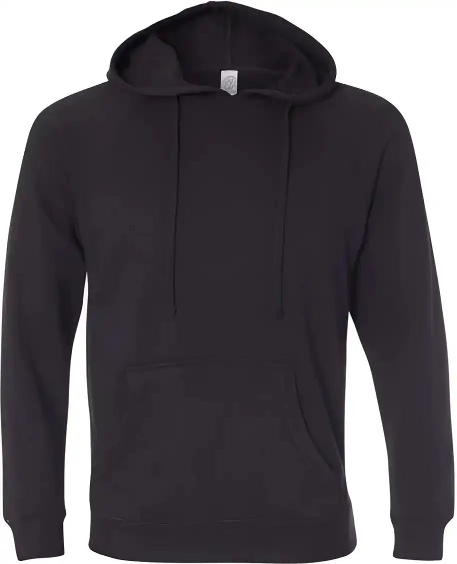 Independent Trading co Prm33sbp Unisex Special Blend Raglan Hooded Sweatshirt Black