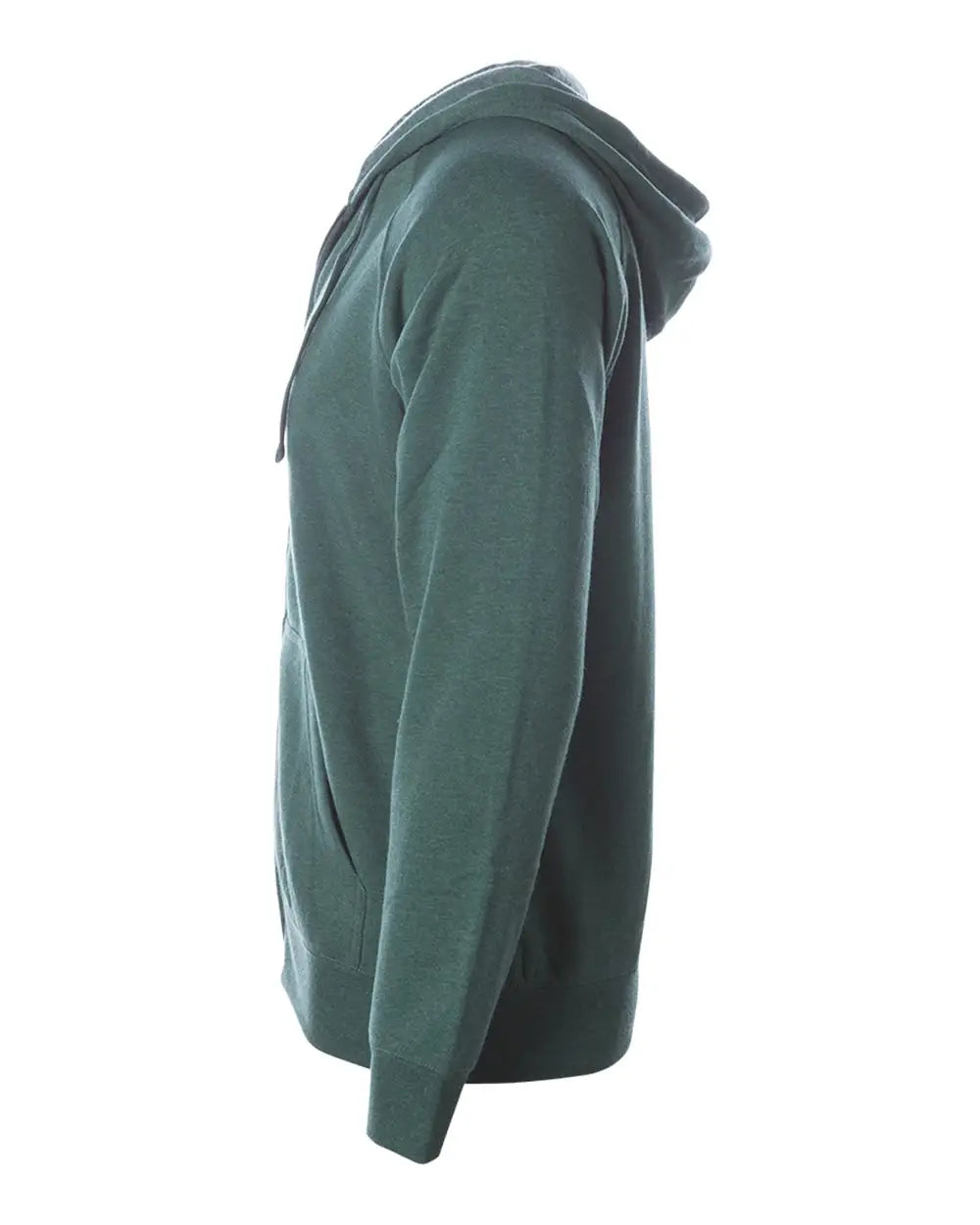 Independent Trading Co. Prm33sbz Special Blend Raglan Full-zip Hooded Sweatshirt - Moss - Forest / Xs