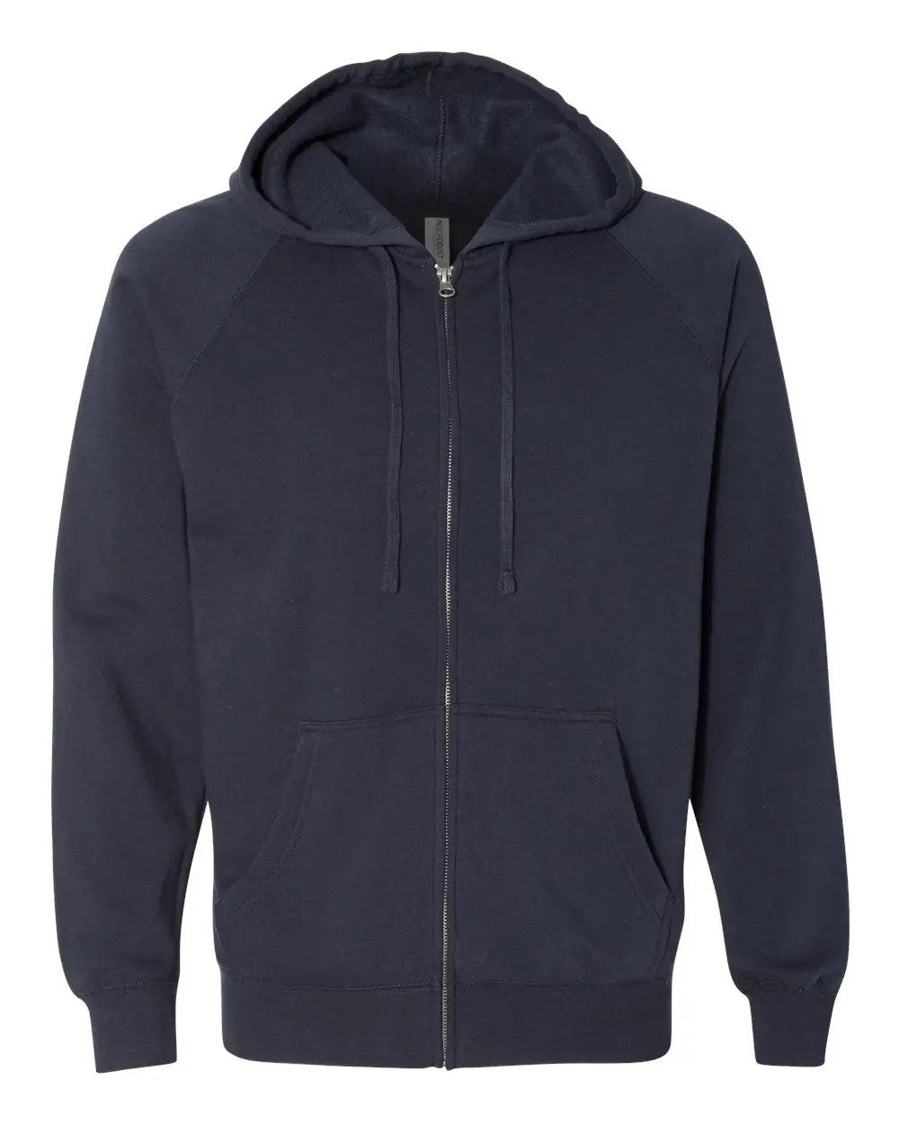 Independent Trading Co. Prm33sbz Special Blend Raglan Full-zip Hooded Sweatshirt - Classic Navy - Xs