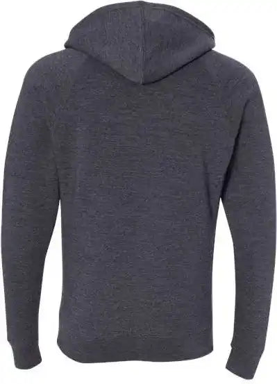 Independent Trading co Prm33sbz Unisex Special Blend Raglan Full-zip Hooded Sweatshirt - Midnight Navy