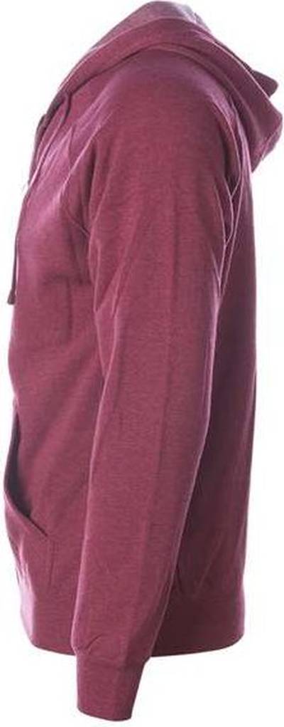 Independent Trading co Prm33sbz Unisex Special Blend Raglan Full-zip Hooded Sweatshirt - Crimson