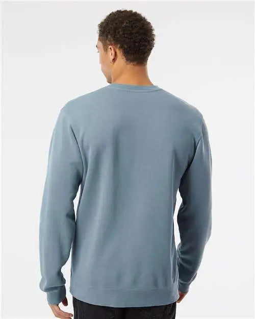 Independent Trading Co. Prm3500 Midweight Pigment-dyed Crewneck Sweatshirt - Pigment Slate Blue