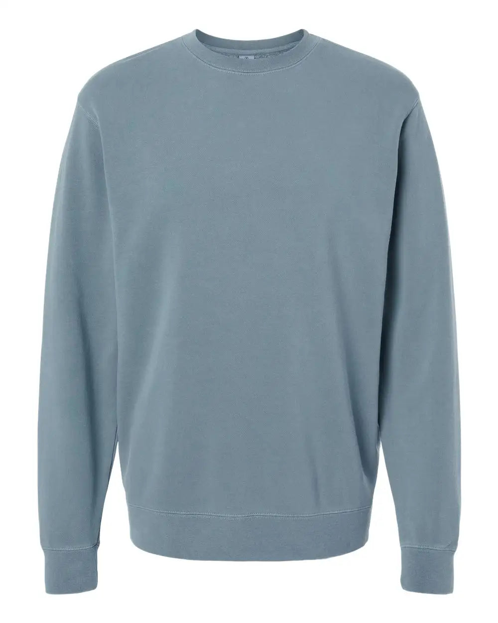 Independent Trading Co. Prm3500 Midweight Pigment-dyed Crewneck Sweatshirt - Pigment Slate Blue - Xs
