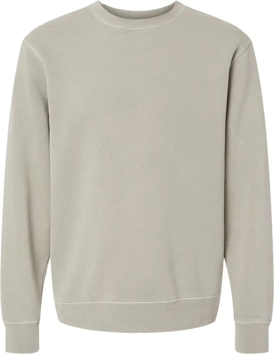 Independent Trading Co. Prm3500 Midweight Pigment-dyed Crewneck Sweatshirt - Pigment Cement - Xs