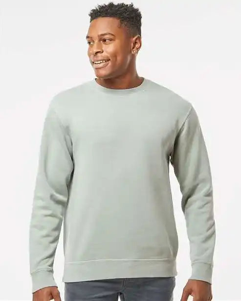 Independent Trading Co. Prm3500 Midweight Pigment-dyed Crewneck Sweatshirt - Pigment Sage