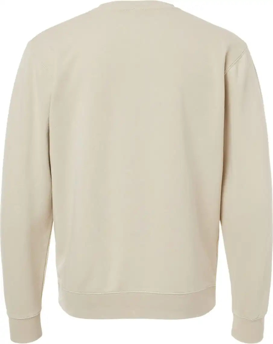 Independent Trading Co. Prm3500 Midweight Pigment-dyed Crewneck Sweatshirt - Pigment Ivory - Xs