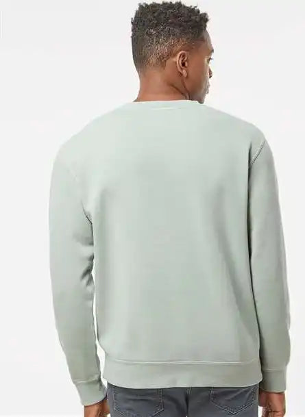 Independent Trading Co. Prm3500 Midweight Pigment-dyed Crewneck Sweatshirt - Pigment Sage