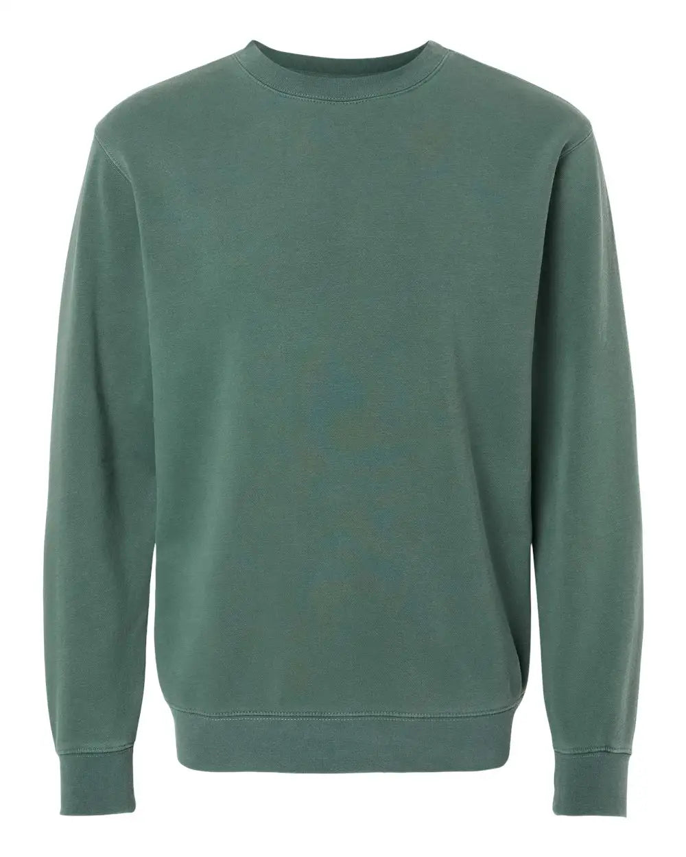 Independent Trading Co. Prm3500 Midweight Pigment-dyed Crewneck Sweatshirt - Pigment Alpine Green - Forest / Xs