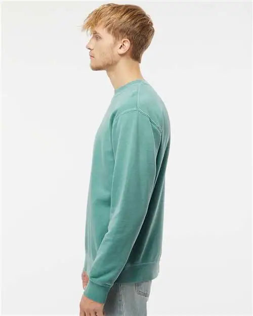 Independent Trading Co. Prm3500 Midweight Pigment-dyed Crewneck Sweatshirt - Pigment Mint