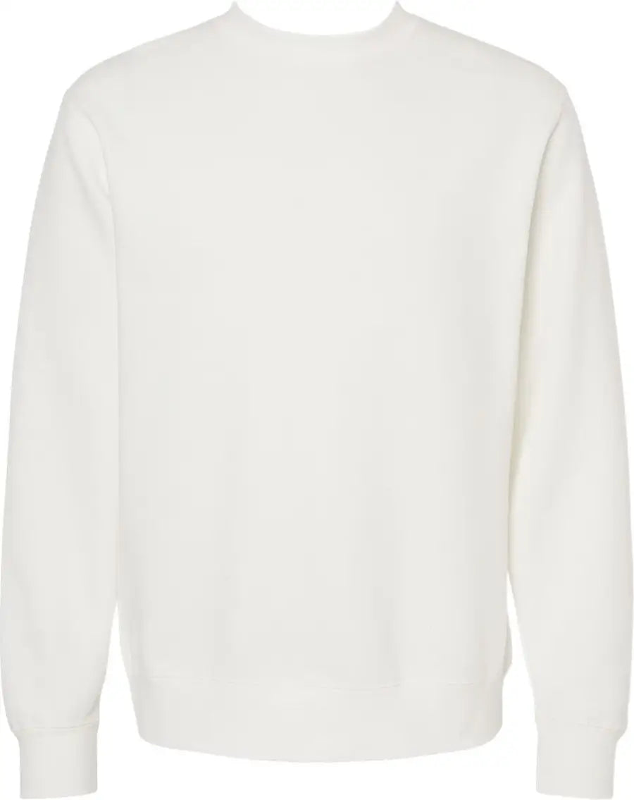 Independent Trading Co. Prm3500 Midweight Pigment-dyed Crewneck Sweatshirt - Prepared for Dye - White / Xs