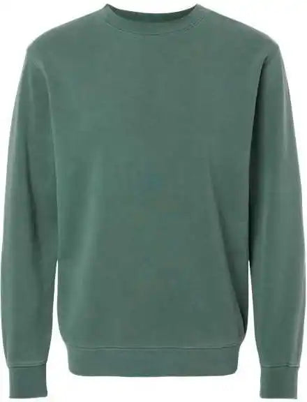 Independent Trading co Prm3500 Unisex Midweight Pigment-dyed Crewneck Sweatshirt - Pigment Alpine Green