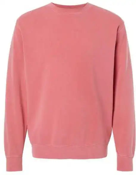 Independent Trading co Prm3500 Unisex Midweight Pigment Dyed Crewneck Sweatshirt Pink