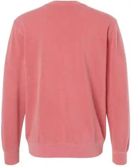Independent Trading co Prm3500 Unisex Midweight Pigment Dyed Crewneck Sweatshirt Pink