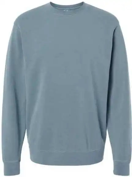 Independent Trading co Prm3500 Unisex Midweight Pigment Dyed Crewneck Sweatshirt Slate Blue
