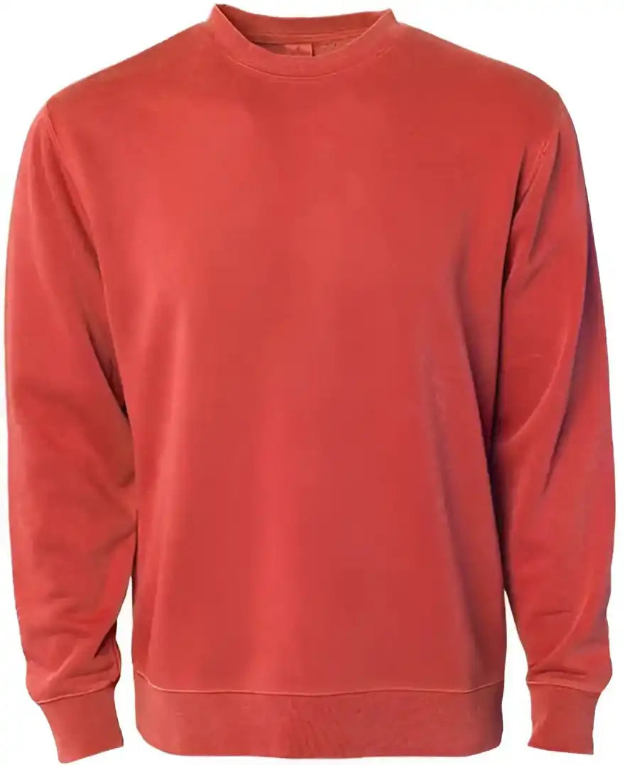 Independent Trading co Prm3500 Unisex Midweight Pigment Dyed Crewneck Sweatshirt Amber