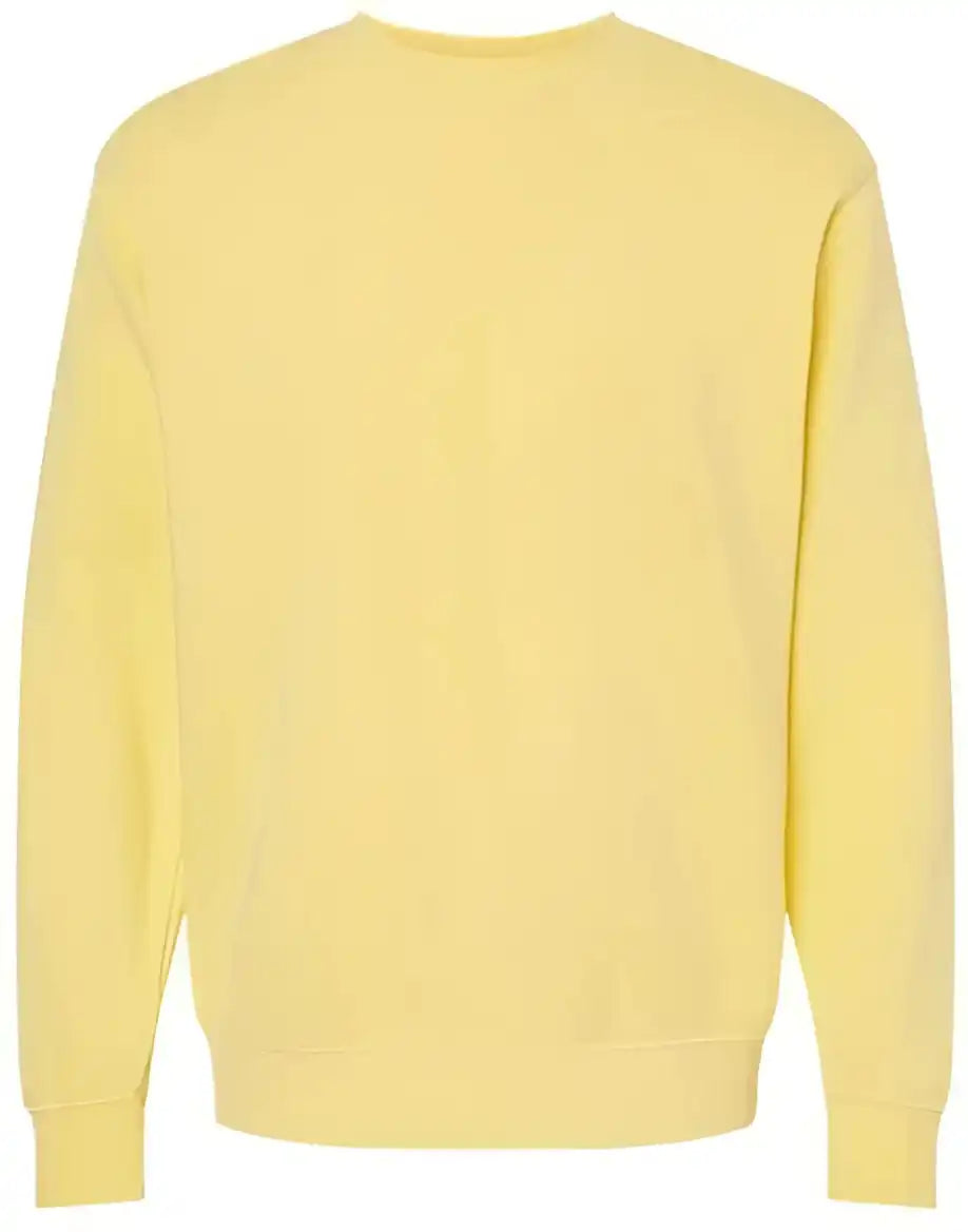 Independent Trading co Prm3500 Unisex Midweight Pigment-dyed Crewneck Sweatshirt - Pigment Yellow
