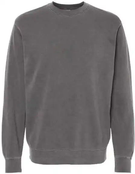 Independent Trading co Prm3500 Unisex Midweight Pigment-dyed Crewneck Sweatshirt - Pigment Black