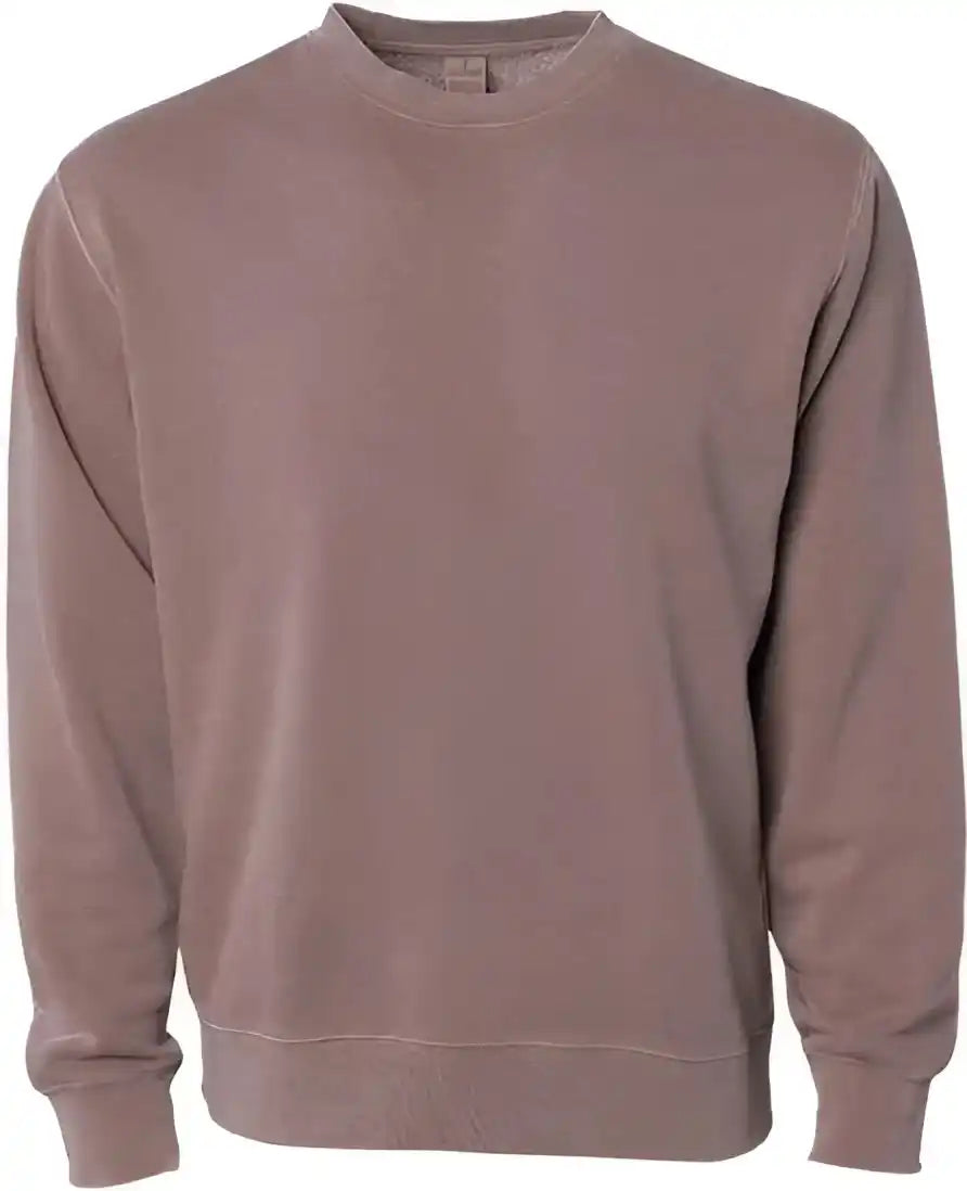 Independent Trading co Prm3500 Unisex Midweight Pigment Dyed Crewneck Sweatshirt Clay