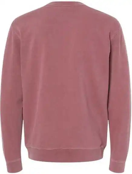 Independent Trading co Prm3500 Unisex Midweight Pigment-dyed Crewneck Sweatshirt - Pigment Maroon