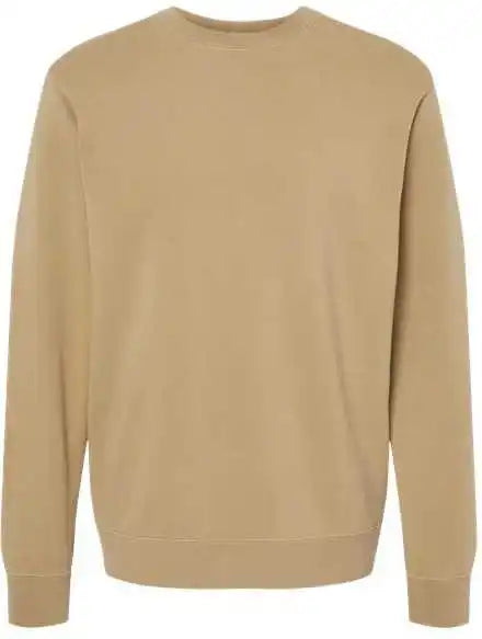 Independent Trading co Prm3500 Unisex Midweight Pigment-dyed Crewneck Sweatshirt - Pigment Sandstone